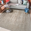 Davide 1229 Transitional Crackled Beige Polypropylene Area Rug 5'3