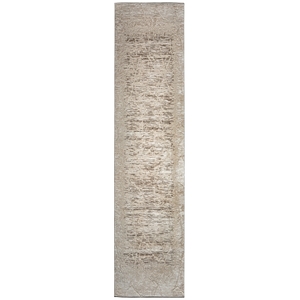 Davide 1229 Transitional Crackled Beige Runner Polypropylene Area Rug