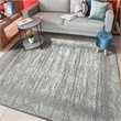 Davide 1229 Transitional Crackled Gray Polypropylene Area Rug 5'3