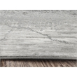 Davide 1229 Transitional Crackled Gray Polypropylene Area Rug 5'3
