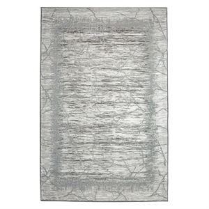 Davide 1229 Transitional Crackled Grey 5x8 Area Rug