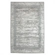 Davide 1229 Transitional Crackled Gray Polypropylene Area Rug 5'3