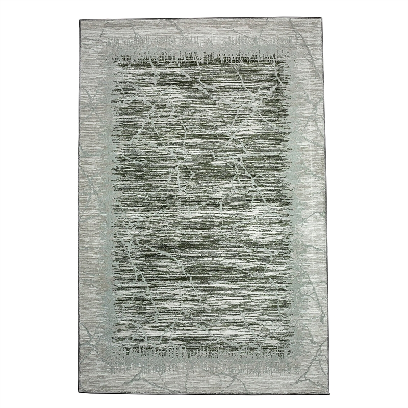 Davide 1229 Transitional Crackled Grey 5x8 Area Rug