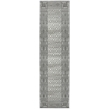 Davide 1231 Transitional Bordered Gray Runner Polypropylene Area Rug 2'2