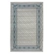 Davide 1231 Transitional Bordered Blue 5x8 Polypropylene Area Rug