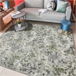 Livigno 1242 Transitional Floral Green Polypropylene Area Rug 3'3