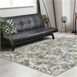 Livigno 1242 Transitional Floral Green Polypropylene Area Rug 7'10