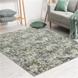 Livigno 1242 Transitional Floral Green Polypropylene Area Rug 7'10