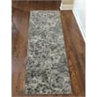 Livigno 1242 Transitional Floral Green Runner Polypropylene Area Rug 2'2