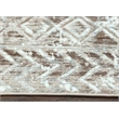 Livigno 1243 Transitional Geometric Beige Polypropylene Area Rug 5'3