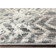 Livigno 1243 Transitional Geometric Grey Polypropylene Area Rug 5'3