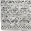 Livigno 1243 Transitional Geometric Gray Runner Polypropylene Area Rug 2'2