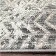 Livigno 1243 Transitional Geometric Gray Runner Polypropylene Area Rug 2'2
