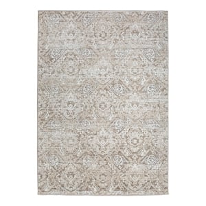 Livigno 1244 Transitional Abstract Beige 8x10 Polypropylene Area Rug