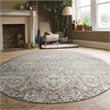 Livigno 1244 Transitional Abstract Beige 8' Round Polypropylene Area Rug