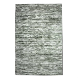 Davide 1228 Transitional Striated Green 5x8 Polypropylene Area Rug