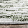 Davide 1228 Transitional Striated Green Runner Polypropylene Area Rug 2'2