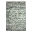 Davide 1228 Transitional Striated Green Runner Polypropylene Area Rug 2'2