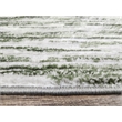 Davide 1228 Transitional Striated Green 5' Round Polypropylene Area Rug