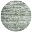 Davide 1228 Transitional Striated Green 5' Round Polypropylene Area Rug