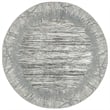 Davide 1229 Transitional Crackled Grey 8' Round Polypropylene Area Rug