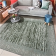 Davide 1229 Transitional Crackled Green Polypropylene Area Rug 7'10