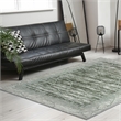 Davide 1229 Transitional Crackled Green Polypropylene Area Rug 7'10
