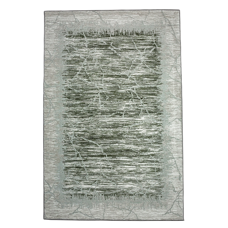 Davide 1229 Transitional Crackled Green 8x10 Polypropylene Area Rug
