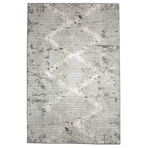 Davide 1230 Transitional Geometric Grey Polypropylene Area Rug 7'10&quot x 10'6&quot