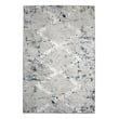Davide 1230 Transitional Geometric Blue Polypropylene Area Rug 5'3