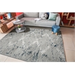 Davide 1230 Transitional Geometric Blue Polypropylene Area Rug 7'10