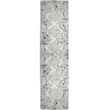 Davide 1230 Transitional Geometric Blue Runner Polypropylene Area Rug 2'2