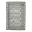 Davide 1231 Transitional Bordered Gray 5x8 Polypropylene Area Rug