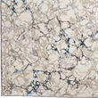 Livigno 1240 Transitional Marbled Blue Polypropylene Area Rug 7'10