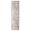 Livigno 1241 Transitional Striated Beige Runner Polypropylene Area Rug 2'2