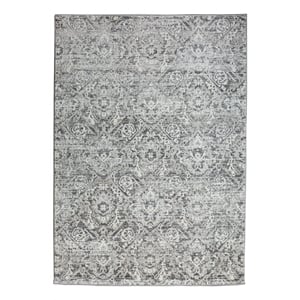 Livigno 1244 Transitional Abstract Grey 3x5 Polypropylene Area Rug