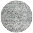 Livigno 1244 Transitional Abstract Grey Round Polypropylene Area Rug 7'10
