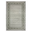 Davide 1231 Transitional Bordered Green Polypropylene Area Rug 7'10
