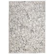 Livigno 1240 Transitional Marbled Grey Polypropylene Area Rug 5'3