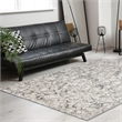 Livigno 1240 Transitional Marbled Gray Polypropylene Area Rug 7'10