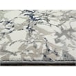 Livigno 1240 Transitional Marbled Blue Polypropylene Area Rug 5'3