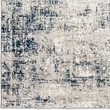 Livigno 1241 Transitional Striated Blue Runner Polypropylene Area Rug 2'2