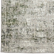 Livigno 1241 Transitional Striated Green Polypropylene Area Rug 3'3