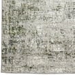 Livigno 1241 Transitional Striated Green Polypropylene Area Rug 5'3