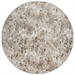 Livigno 1242 Transitional Floral Beige Round Polypropylene Area Rug 5'3