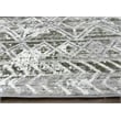 Livigno 1243 Transitional Geometric Green Runner Polypropylene Area Rug 2'2