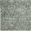 Livigno 1244 Transitional Abstract Green Round Polypropylene Area Rug 5'3
