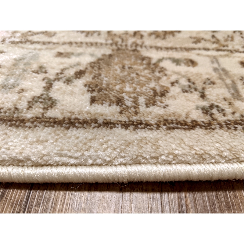Radici USA Colosseo Traditional Distressed Floral Bone White 5'3
