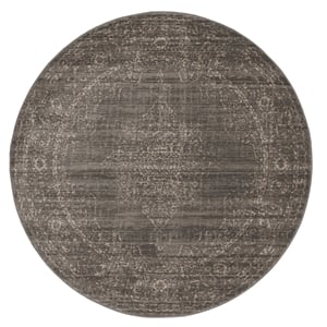 Radici USA Colosseo Traditional Medallion Brown 5'3&quot Round Polypropylene Area Rug