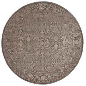 Radici USA Colosseo Traditional Distressed Brown 5'3&quot Round Polypropylene Area Rug
